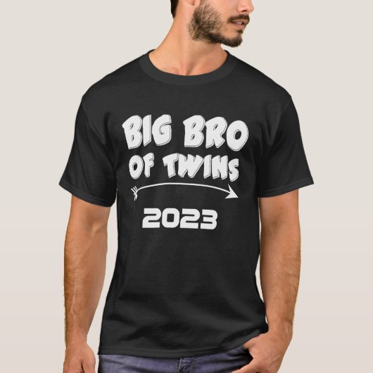 双子のビッグブラザー2023年ベビー発表ボーイ Tシャツ (正面)