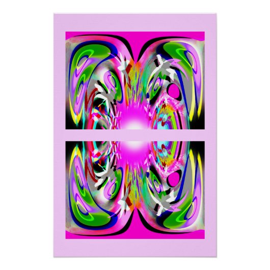 双子のファンタジー装飾美術 ポスター (正面)