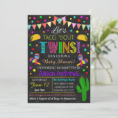 双子のフィエスタベビーシャワー 招待状 (スタンド正面)