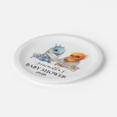 双子のフェニックスドラゴン幻想魔法 ペーパープレート (アングル)