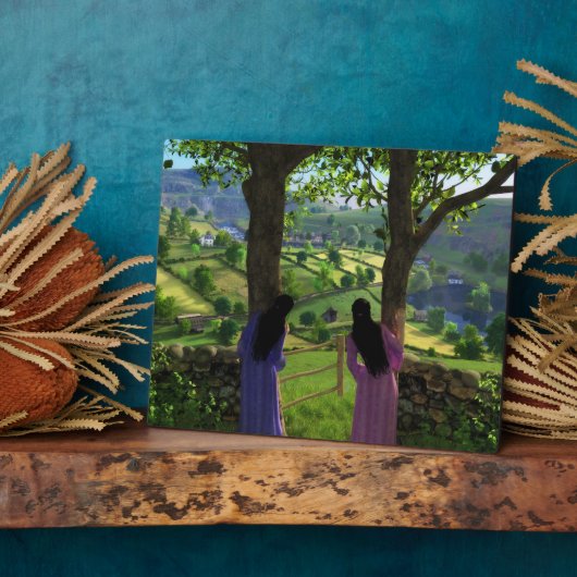 双子のプラークのグレン フォトプラーク (側面)