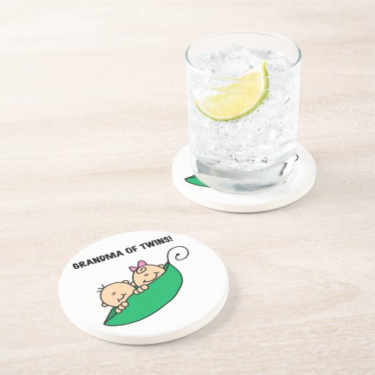 双子のプレゼントのおばあちゃん コースター (側面)