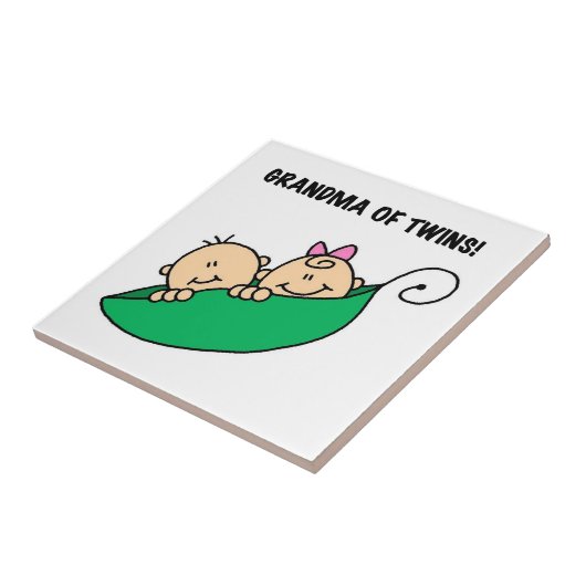 双子のプレゼントのおばあちゃん タイル (側面)