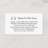 双子のベビーのための本,要請,双子の女の子, エンクロージャーカード (正面)