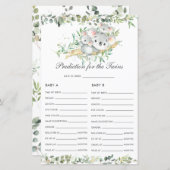 双子のベビーの活動のためのコアラの緑化予測 (正面/裏面)