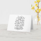 双子のベビーは愛を倍増/すべてを倍増 カード (黄色い花)