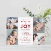 双子のベビークリスマス誕生発表 シーズンカード (スタンド正面)