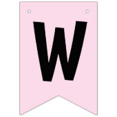 双子のベビーゴーアンドガールオンクローセスライン バンティングフラッグ (第2の旗)