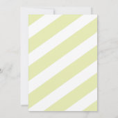 双子のベビーシャワージェンダーが黄色い招待状 招待状 (裏面)