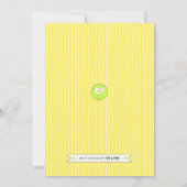 双子のベビーシャワー招待状 招待状 (裏面)