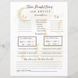 双子のベビー予測とアドバイスああベビー!