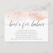 双子のベビー女の子の水色の赤面ピンク エンクロージャーカード (正面)