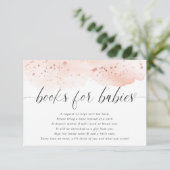 双子のベビー女の子の水色の赤面ピンク エンクロージャーカード (スタンド正面)