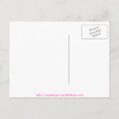 双子のベビー発表フォトカード 案内ポストカード (裏面)