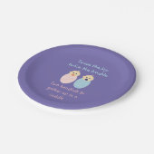 双子のベビー=喜びの詩の二倍 ペーパープレート (アングル)