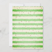 双子のボホサファリ動物ベイビーシャワー 招待状 (裏面)