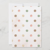 双子のボホスタイルの服のベビーシャワーのお祝い 招待状 (裏面)