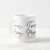 双子のママになった記念ギフト コーヒーマグカップ (正面左)