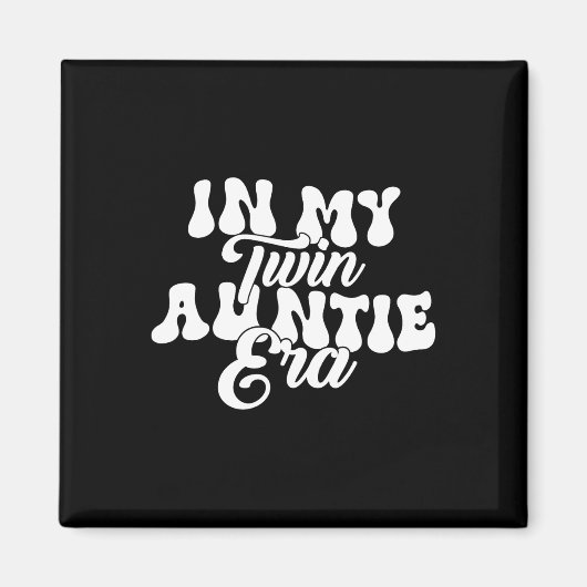 双子のママ妊娠発表ユーモア 私の双子時代 マグネット (正面)