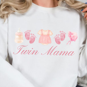 双子のママ、双子のママのクラブ、新しいママのシャツギフト、 スウェットシャツ