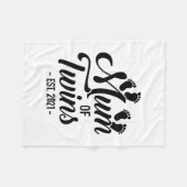 双子のムーム2021 フリースブランケット (正面(横))