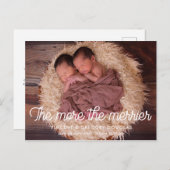 双子のメリー誕生発表が多い ポストカード (正面/裏面)