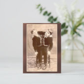 双子のヴィンテージカードとポストカード ポストカード (スタンド正面)