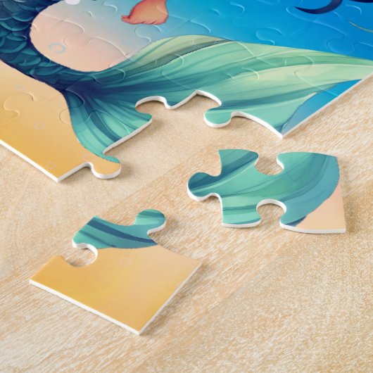 双子の人魚 ジグソーパズル (側面)