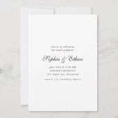 双子の偉業 | 2025年卒業パーティーの写真 招待状 (裏面)