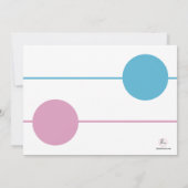 双子の兄弟の写真付き出生発表 案内状 (裏面)