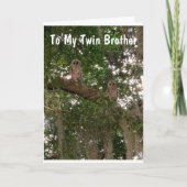 「双子の兄弟」に「父の日」がうれしい カード (正面)