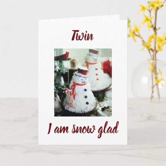 双子の兄弟 カード (黄色い花)