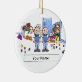 双子の兄弟 セラミックオーナメント (右)