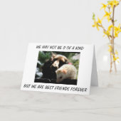 「双子の兄弟」私たちは永遠最高のの友達である カード (黄色い花)