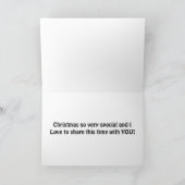 双子の共有クリスマスが大好き シーズンカード (内部)