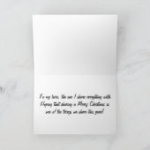 双子の共有Aとても楽しいクリスマス シーズンカード (内部)