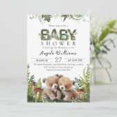 双子の冒険ウッドランドが赤ちゃんのシャワーを浴びる 招待状 (スタンド正面)