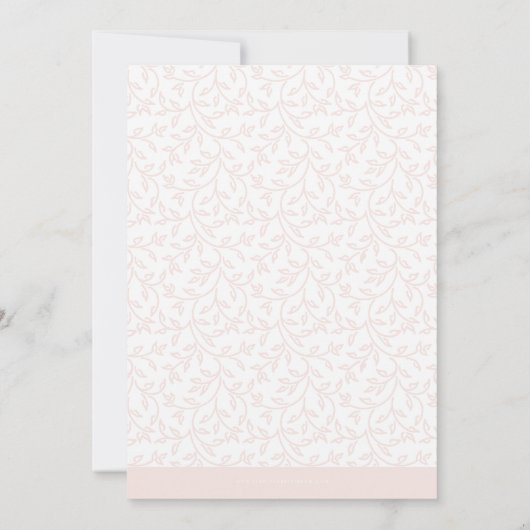 双子の写真誕生のお知らせハローピンクの女の子 案内状 (裏面)