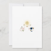 双子の初めての聖体拝領 ツインズ ファースト ホーリー コミュニオン 招待状 (裏面)