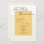 双子の初めての聖体拝領 招待状 (正面/裏面)