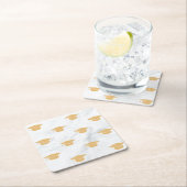 双子の卒業パーティー スクエアペーパーコースター (インサイチュ)