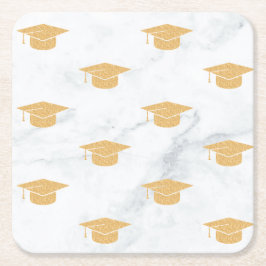 双子の卒業パーティー スクエアペーパーコースター