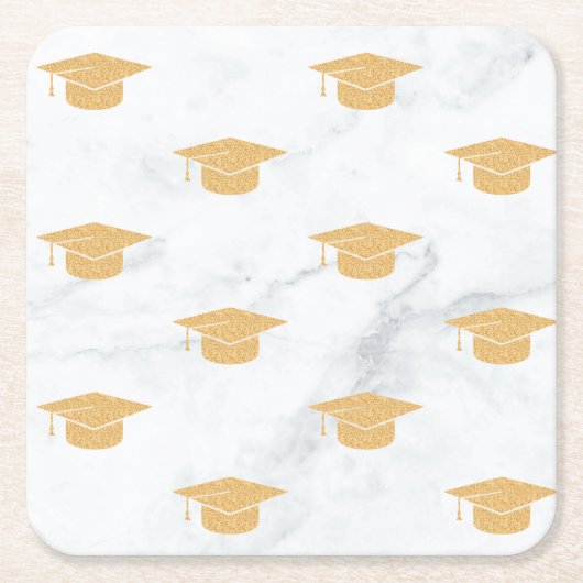 双子の卒業パーティー スクエアペーパーコースター (正面)