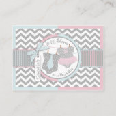 双子の双子ちゃんのチュチュおむつくじチケット エンクロージャーカード (裏面)