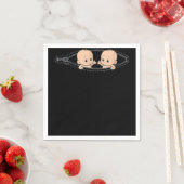 双子の双子のお母さん双子の妊娠のお母さん スタンダードカクテルナプキン (インサイチュ)