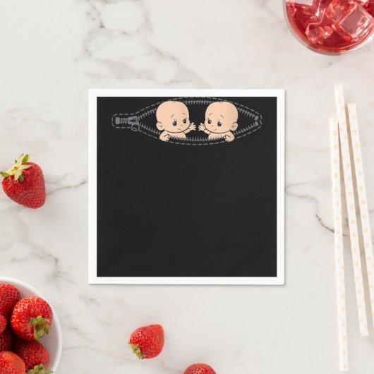 双子の双子のお母さん双子の妊娠のお母さん スタンダードカクテルナプキン (インサイチュ)