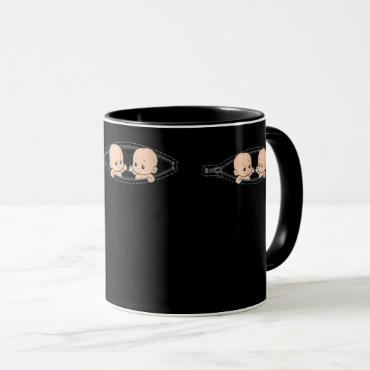 双子の双子のお母さん双子の妊娠のお母さん マグカップ (正面右)