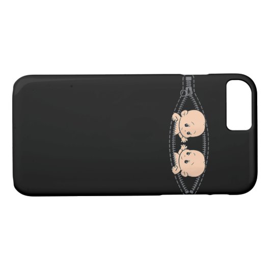 双子の双子のお母さん双子の妊娠のお母さん Case-Mate iPhoneケース (裏面(横))