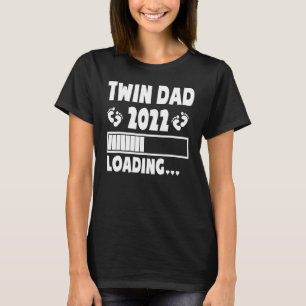 双子の双子のパパ2022双子のパパを期待父の Tシャツ