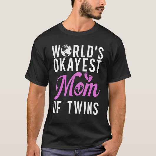 双子の双子の母の世界で最も大きい母 Tシャツ (正面)